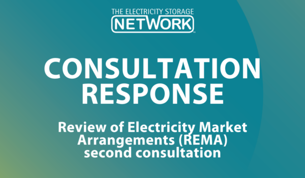 Electricity Storage Network responds to second REMA consultation