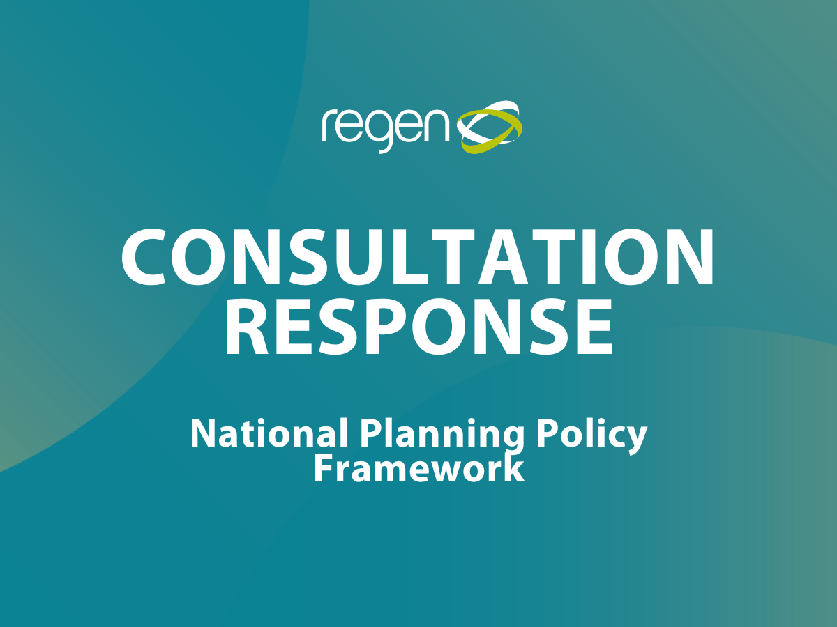 Regen responds to NPPF consultation