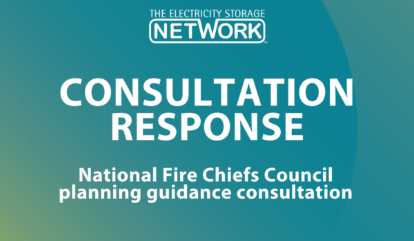 Electricity Storage Network responds to National Fire Chiefs Council consultation